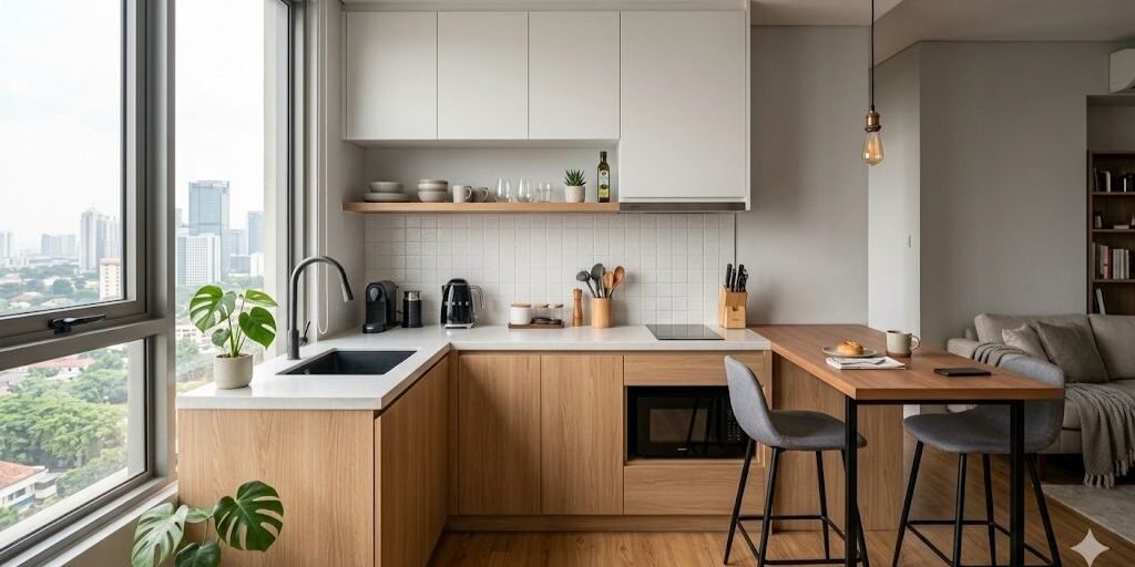 Desain Dapur Bersih (Pantry) Minimalis untuk Apartemen