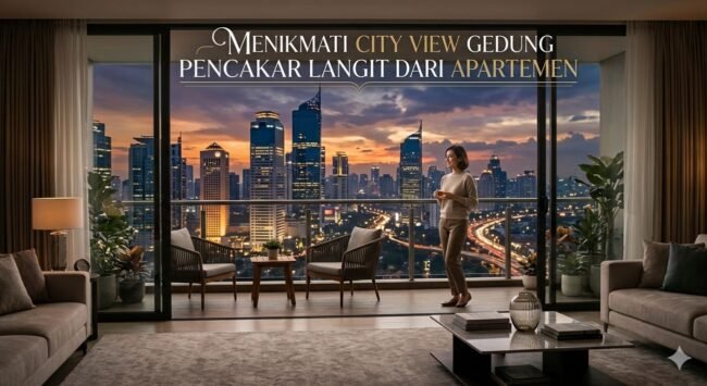 Menikmati City View Gedung Pencakar Langit dari Apartemen