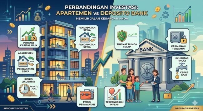 Perbandingan Investasi Apartemen dan Deposito Bank