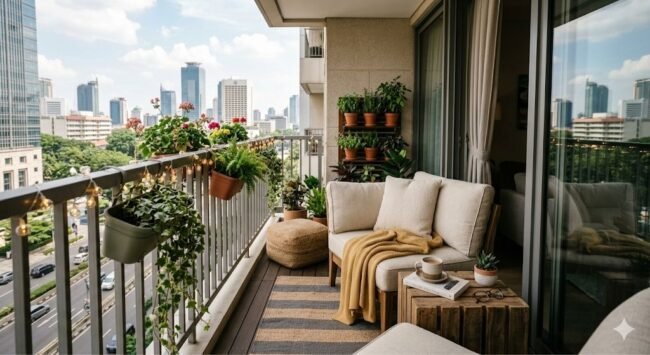 Tips Menata Balkon Apartemen Menjadi Tempat Bersantai yang Cozy